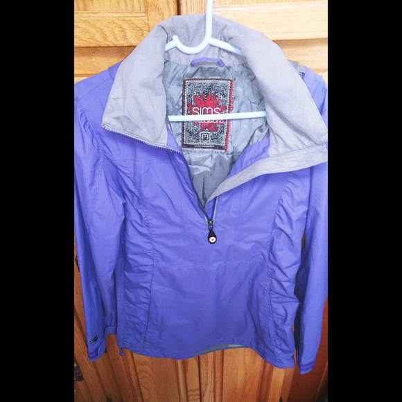 NEW Sims Purple Pull Over Light Rain Coat - Picture 1 of 7